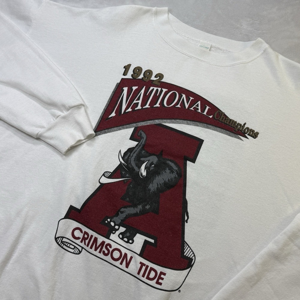 Vintage‎ 1992 Alabama Crimson Tide National Champs Sweatshirt XXL USA